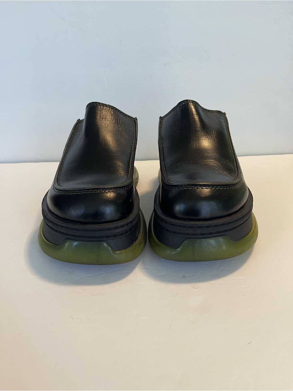 E8 By Miista Brietta Mule Black Leather Chunky Platform Sole Slip-On Size 10 - Picture 15 of 16